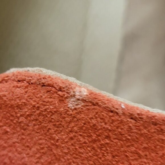 Blondo Waterproof Orange Suede Loafers - Size 7M - Picture 9 of 10